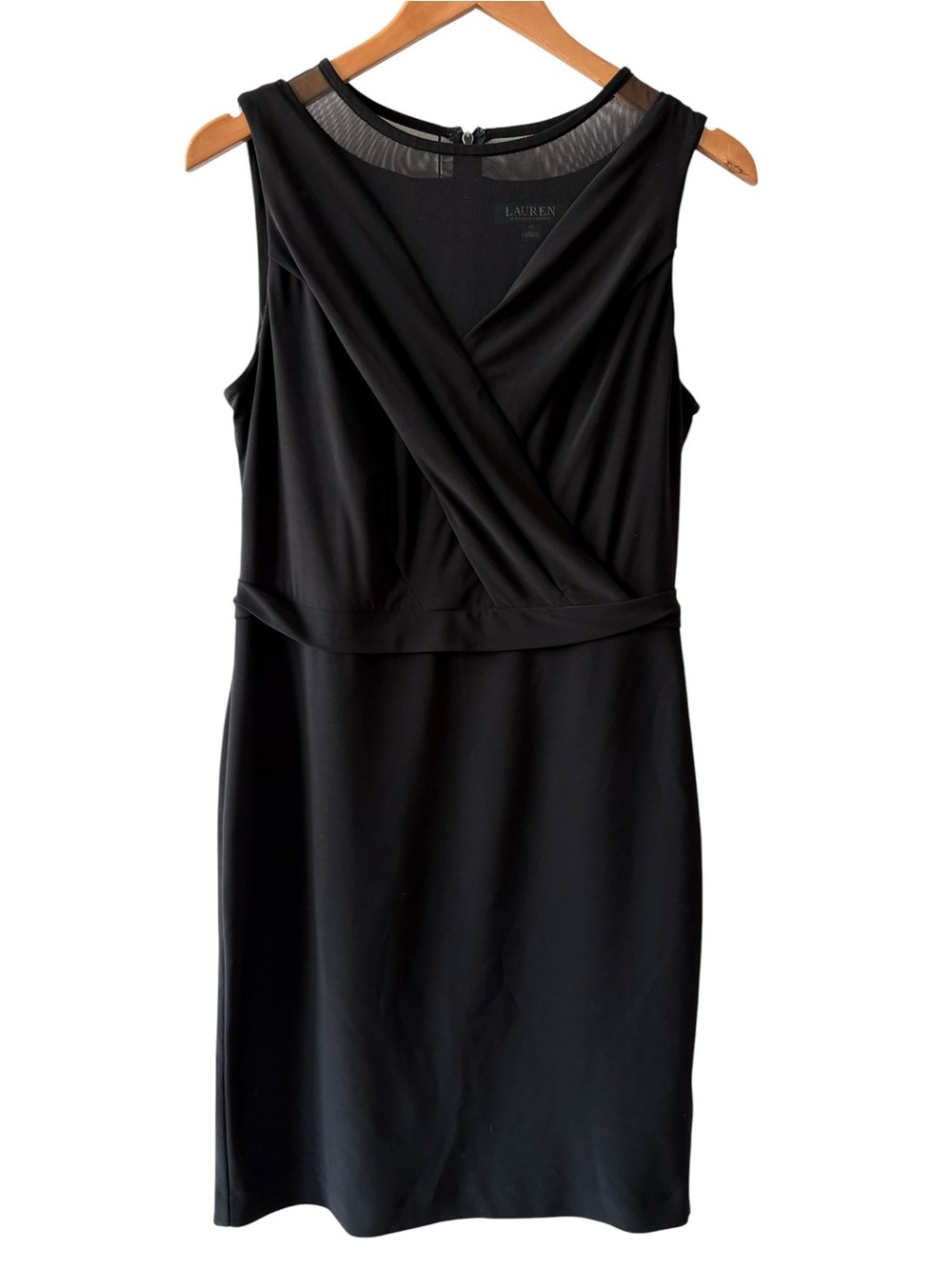 Lauren Ralph Lauren Black Sleeveless Sheath Dress